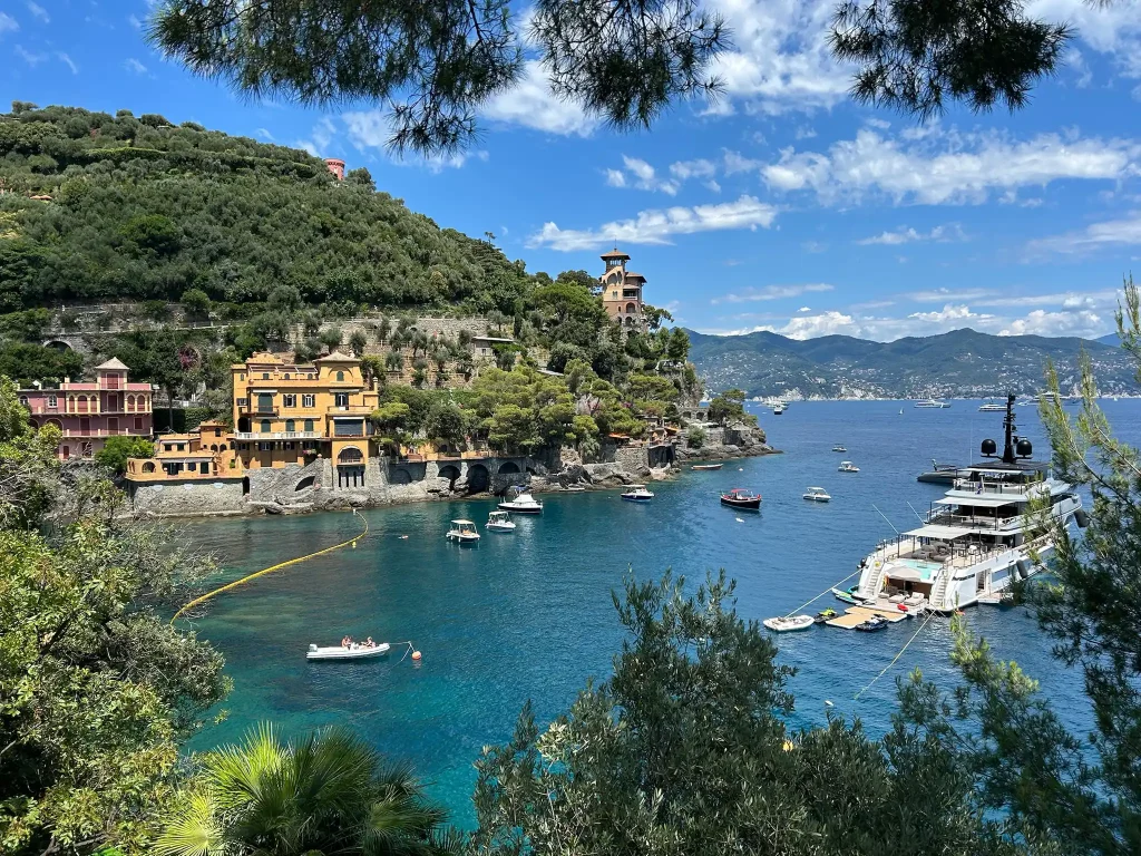 Blick auf die Insel Portofino